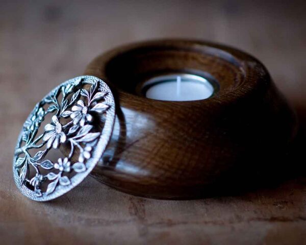 Turned Tea Light Holder